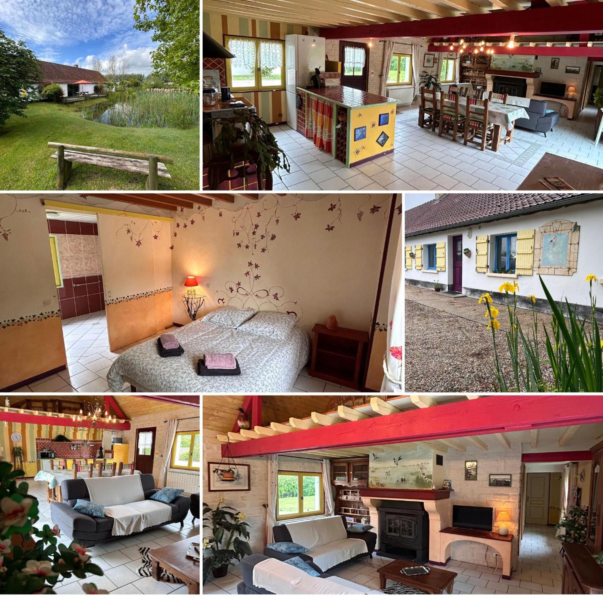 Favières La Fermette - Calme - Wifi - Plain Piedヴィラ エクステリア 写真
